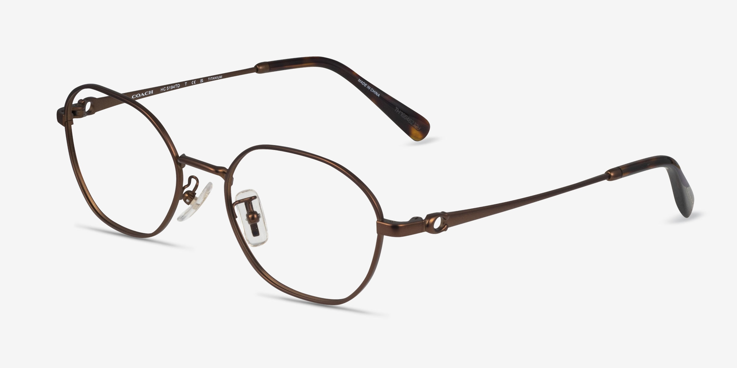Coach HC5194TD - Oval Satin Bronze Frame Eyeglasses | Eyebuydirect