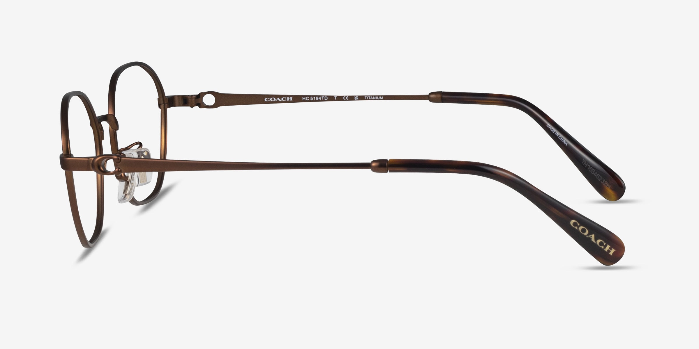 Coach HC5194TD - Oval Satin Bronze Frame Eyeglasses | Eyebuydirect