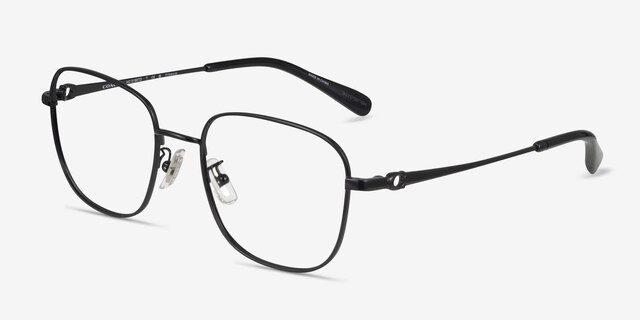 Coach HC5198TD Shiny Black TitaniumEyeglass Frames from EyeBuyDirect, Angle View