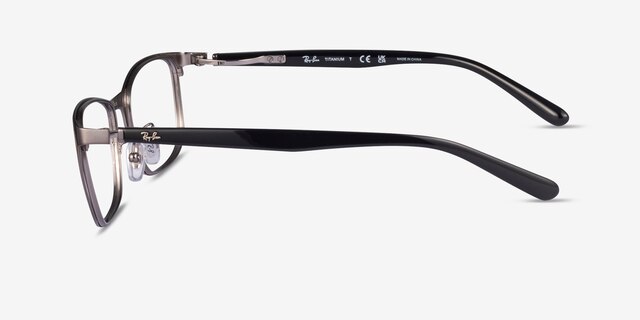 Ray-Ban RB8773D Gunmetal TitaniumEyeglass Frames from EyeBuyDirect, Side View