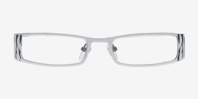 Zymoetz White MetalEyeglass Frames from EyeBuyDirect, Front View