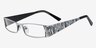 Zymoetz White MetalEyeglass Frames from EyeBuyDirect, Angle View