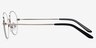 Waveform Silver MetalEyeglass Frames from EyeBuyDirect, Side View