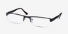 Malmo Black MetalEyeglass Frames from EyeBuyDirect, Angle View
