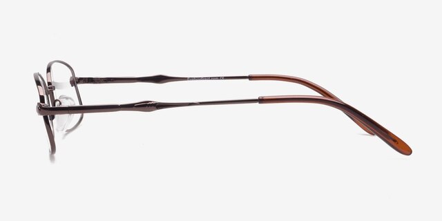 Oxelosund Brun MétalMontures de lunettes de vue d'EyeBuyDirect, Vue de Côté