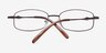 Oxelosund Brun MétalMontures de lunettes de vue d'EyeBuyDirect, Vue Rapprochée