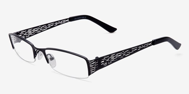 Ella Black MetalEyeglass Frames from EyeBuyDirect, Angle View