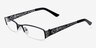 Ella Black MetalEyeglass Frames from EyeBuyDirect, Angle View
