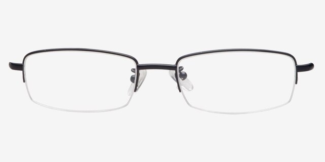 State Black MetalEyeglass Frames from EyeBuyDirect, Front View