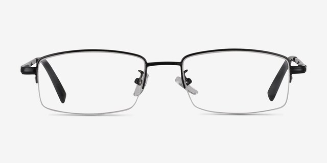 Craig Noir MétalMontures de lunettes de vue d'EyeBuyDirect, Vue de Face