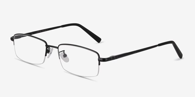 Craig Noir MétalMontures de lunettes de vue d'EyeBuyDirect, Vue d'Angle