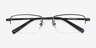 Craig Noir MétalMontures de lunettes de vue d'EyeBuyDirect, Vue Rapprochée