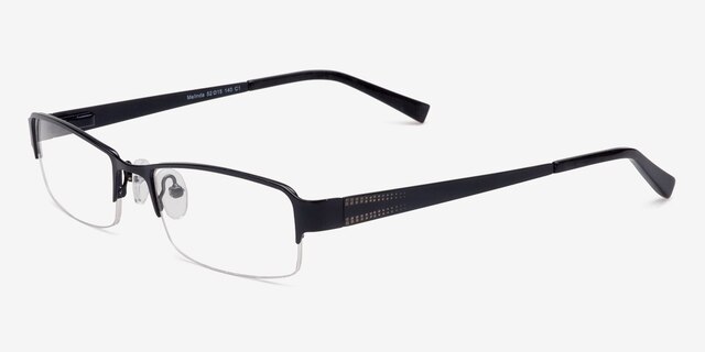 Melinda Black MetalEyeglass Frames from EyeBuyDirect, Angle View