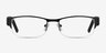 Chilliwack Black MetalEyeglass Frames from EyeBuyDirect, Front View