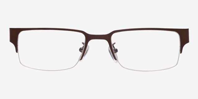 Elijah Brown MetalEyeglass Frames from EyeBuyDirect, Front View