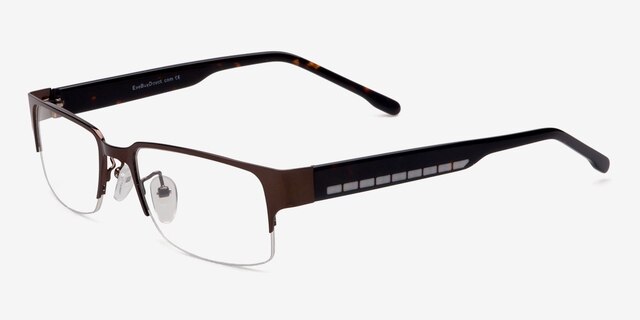 Elijah Brown MetalEyeglass Frames from EyeBuyDirect, Angle View