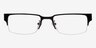 Elijah Black MetalEyeglass Frames from EyeBuyDirect, Front View