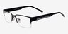 Elijah Black MetalEyeglass Frames from EyeBuyDirect, Angle View