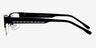 Elijah Black MetalEyeglass Frames from EyeBuyDirect, Side View