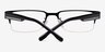Elijah Black MetalEyeglass Frames from EyeBuyDirect, Closed View
