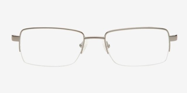 Atkarsk Gunmetal MetalEyeglass Frames from EyeBuyDirect, Front View