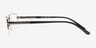 Atkarsk Gunmetal MetalEyeglass Frames from EyeBuyDirect, Side View