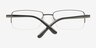 Atkarsk Gunmetal MetalEyeglass Frames from EyeBuyDirect, Closed View