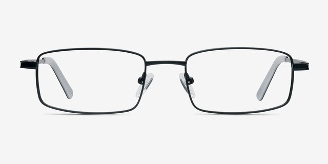 Chistopol Noir MétalMontures de lunettes de vue d'EyeBuyDirect, Vue de Face
