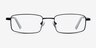 Chistopol Noir MétalMontures de lunettes de vue d'EyeBuyDirect, Vue de Face
