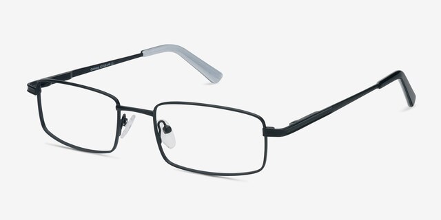 Chistopol Noir MétalMontures de lunettes de vue d'EyeBuyDirect, Vue d'Angle