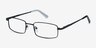 Chistopol Noir MétalMontures de lunettes de vue d'EyeBuyDirect, Vue d'Angle