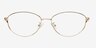 Neya Golden MetalEyeglass Frames from EyeBuyDirect, Front View