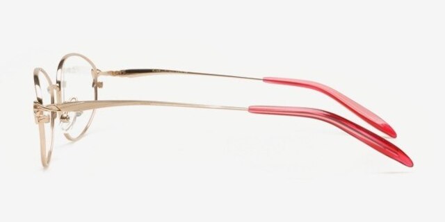 Neya Golden MetalEyeglass Frames from EyeBuyDirect, Side View