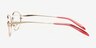 Neya Golden MetalEyeglass Frames from EyeBuyDirect, Side View
