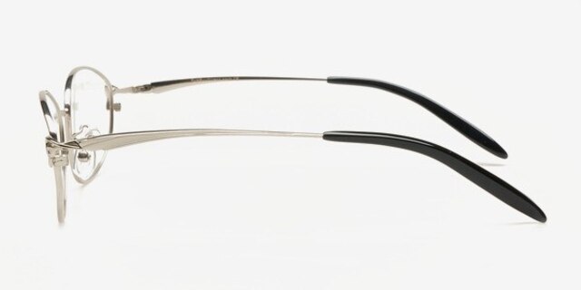 Neya Silver MetalEyeglass Frames from EyeBuyDirect, Side View