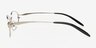 Neya Silver MetalEyeglass Frames from EyeBuyDirect, Side View