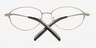 Neya Silver MetalEyeglass Frames from EyeBuyDirect, Closed View