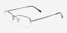 Arsenyev Gunmetal MetalEyeglass Frames from EyeBuyDirect, Angle View