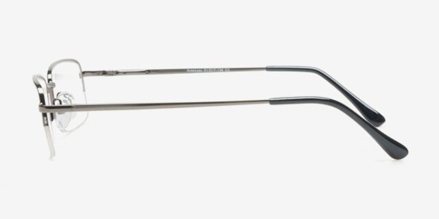 Arsenyev Gunmetal MetalEyeglass Frames from EyeBuyDirect, Side View