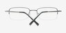 Arsenyev Gunmetal MetalEyeglass Frames from EyeBuyDirect, Closed View