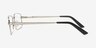Chaplygin Argenté MétalMontures de lunettes de vue d'EyeBuyDirect, Vue de Côté