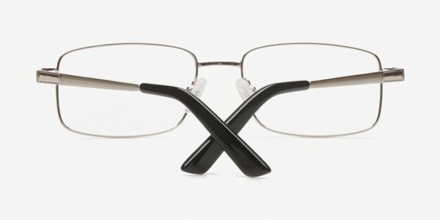 Chaplygin Argenté MétalMontures de lunettes de vue d'EyeBuyDirect, Vue Rapprochée