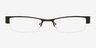 Malgobek Black MetalEyeglass Frames from EyeBuyDirect, Front View