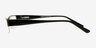 Malgobek Black MetalEyeglass Frames from EyeBuyDirect, Side View
