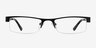 90702 Black MetalEyeglass Frames from EyeBuyDirect, Front View