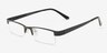 90702 Black MetalEyeglass Frames from EyeBuyDirect, Angle View