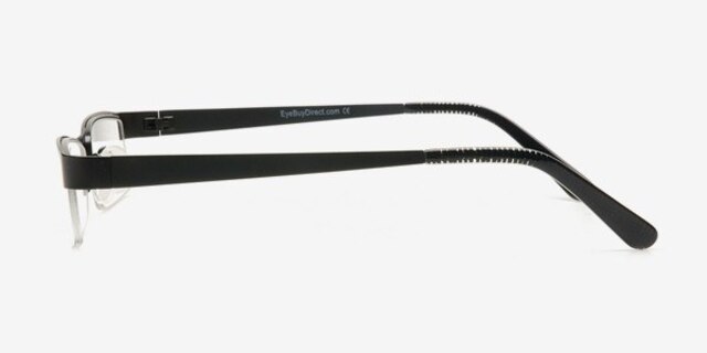 90702 Black MetalEyeglass Frames from EyeBuyDirect, Side View