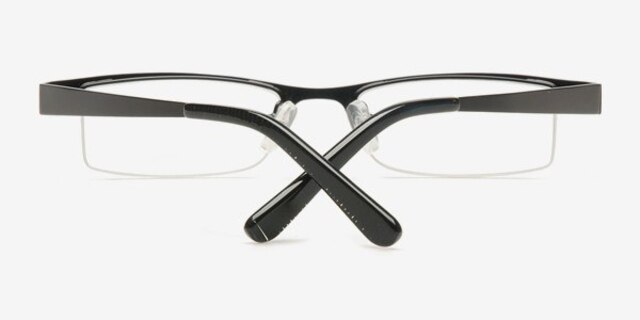 90702 Black MetalEyeglass Frames from EyeBuyDirect, Closed View