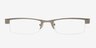 90702 Gunmetal MétalMontures de lunettes de vue d'EyeBuyDirect, Vue de Face