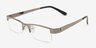 90702 Gunmetal MétalMontures de lunettes de vue d'EyeBuyDirect, Vue d'Angle
